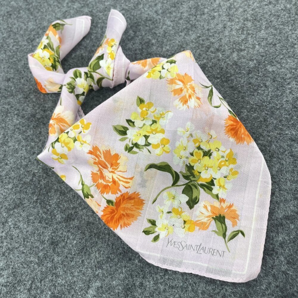 Yves Saint Laurent Authentic Nwt Handkerchief  Bandana  Neckerchief One Size